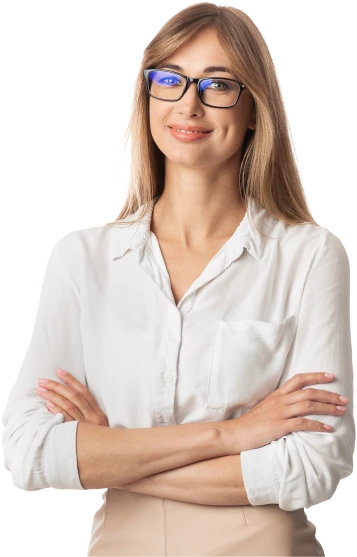 A happy business women