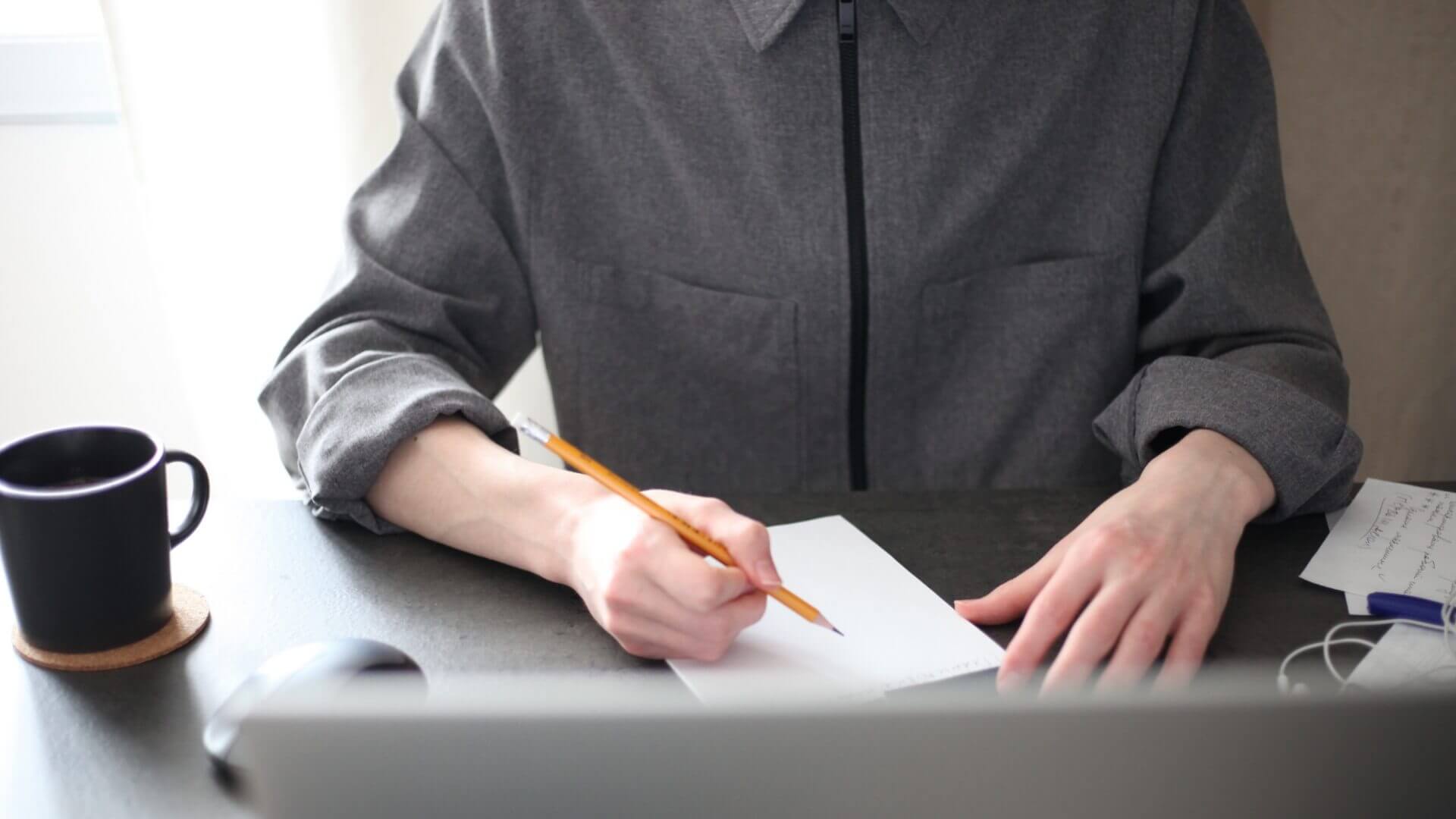 A man taking notes