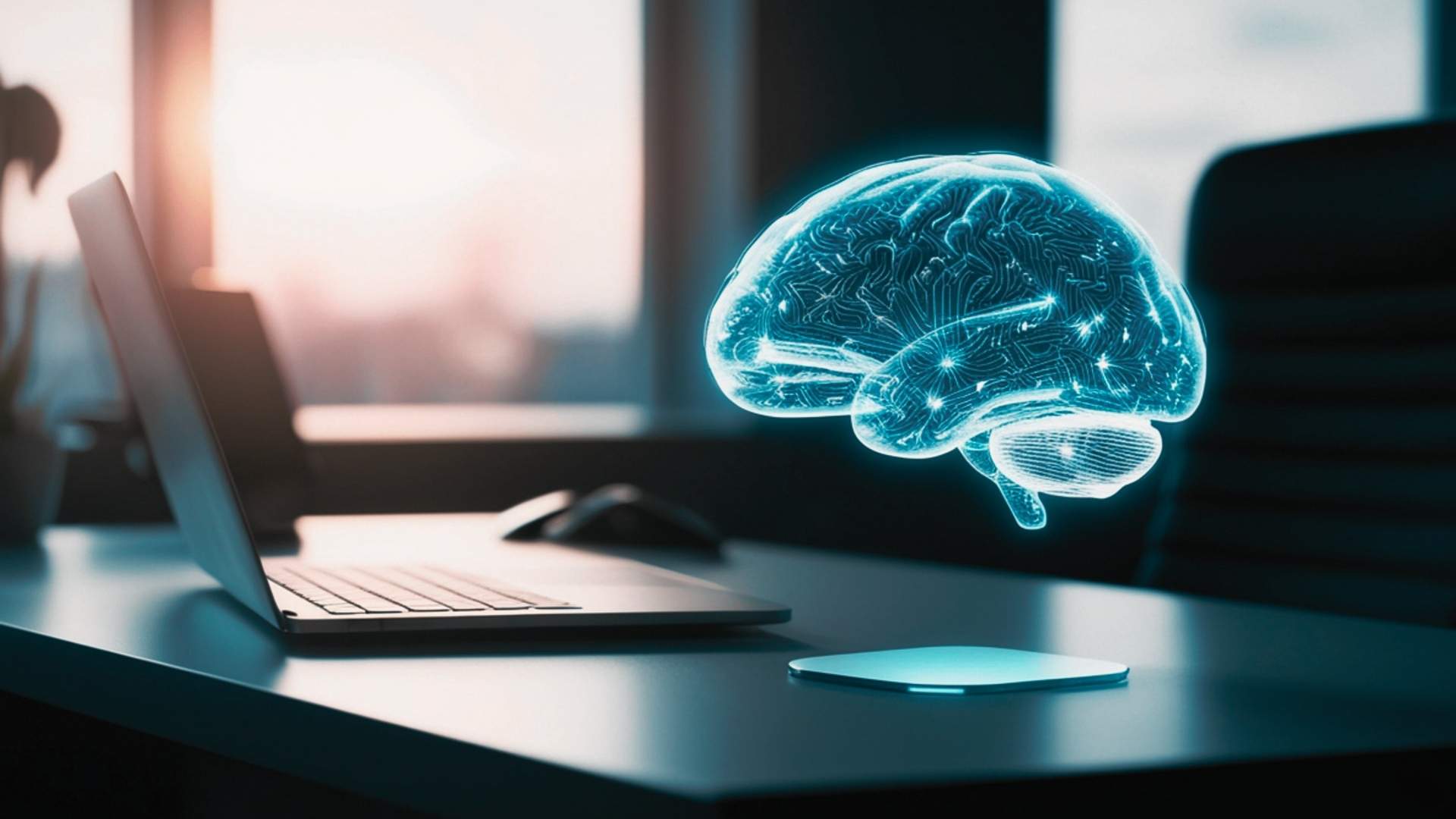 AI brain using the computer for research