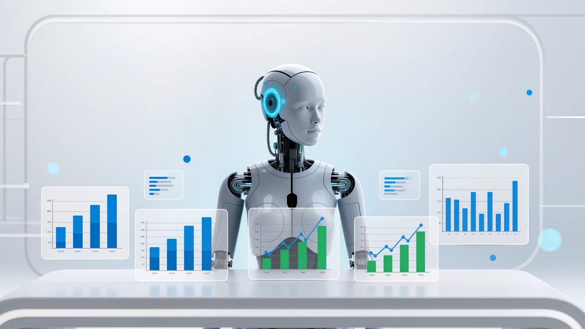 AI robot monitoring site analytics