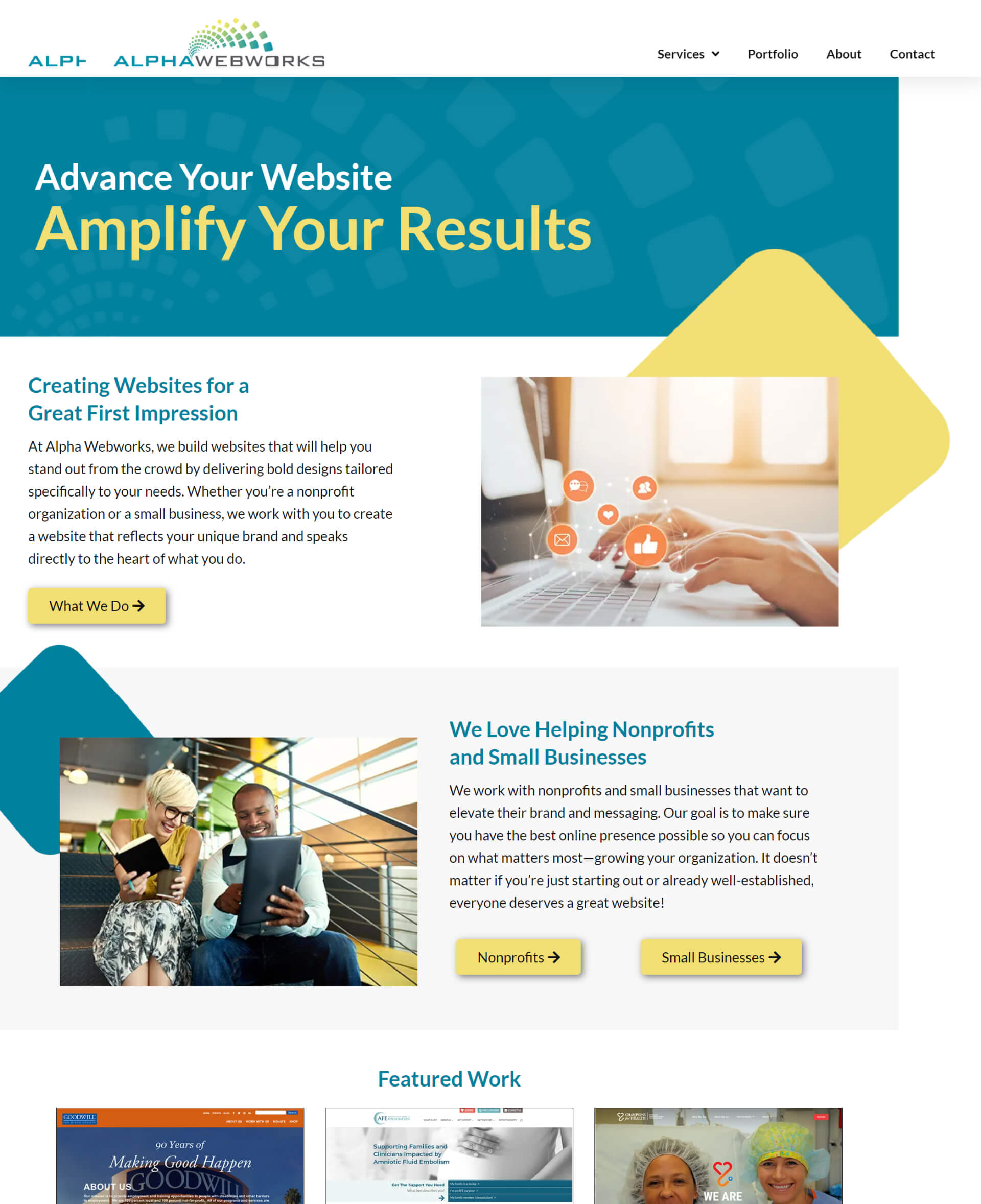 Alpha Webworks Home Page 20230920 142155