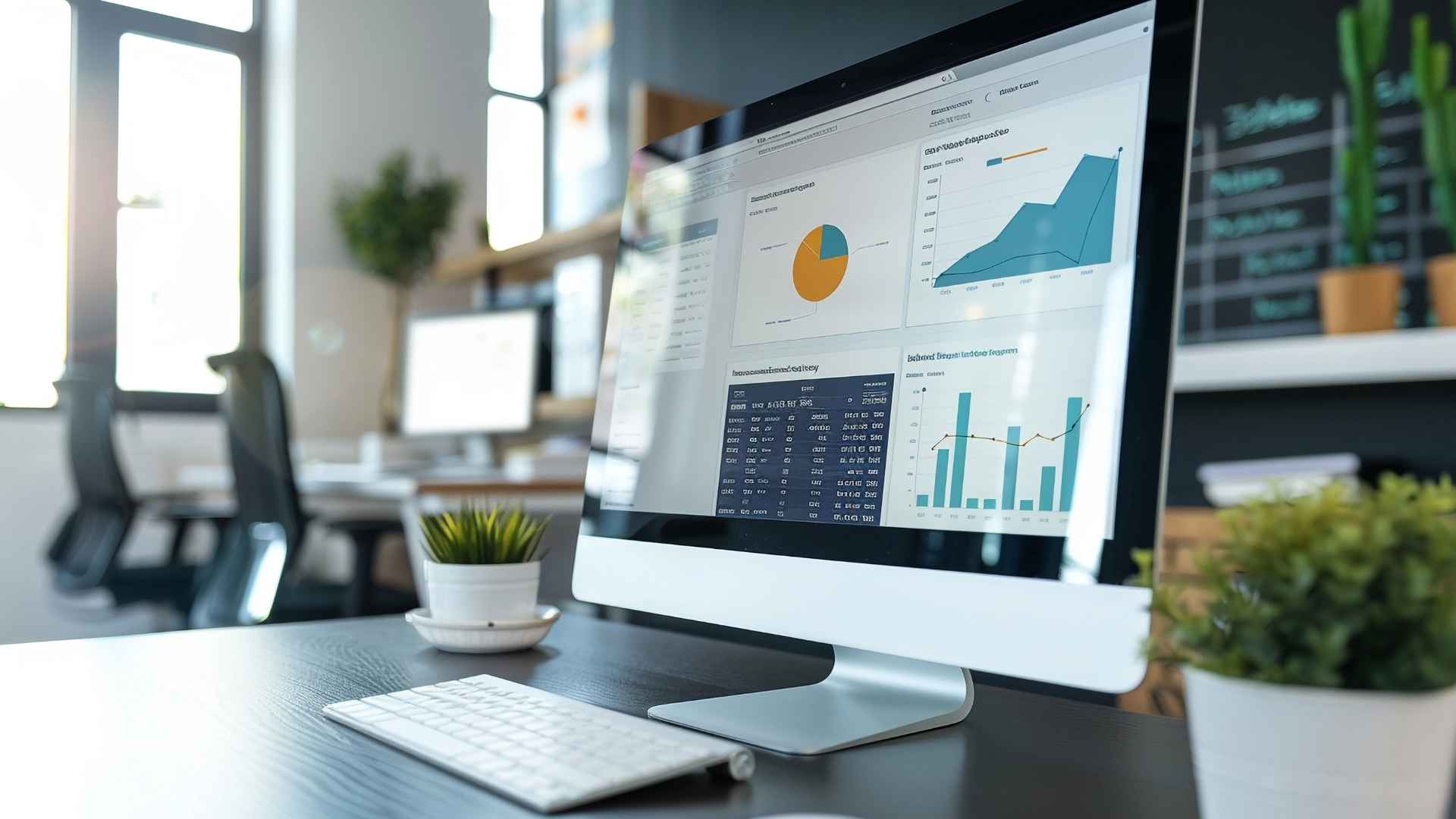 CRM system showing in the MAC PC