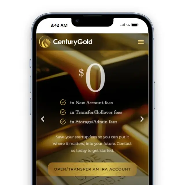 Century Gold mobile view