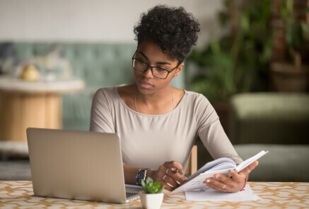 Women researching 