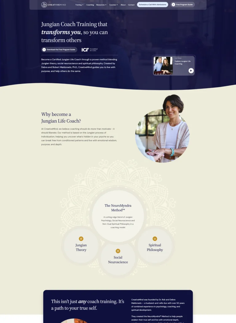 CreativeMind Website Homepage Featured