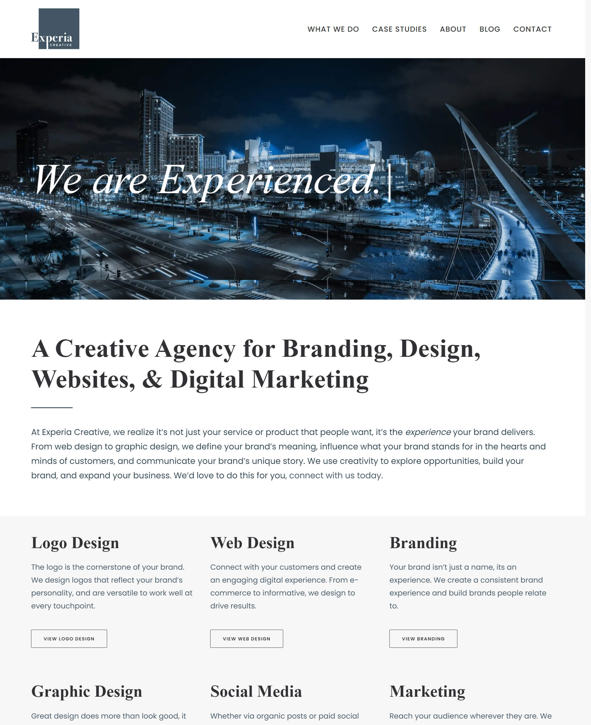 Experia Creative Home Page 20230920 142210