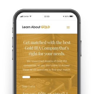 Learn About Gold Mobile view