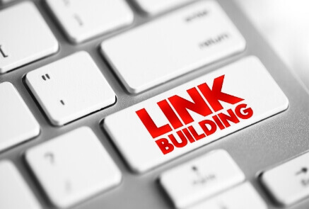 Link building red text