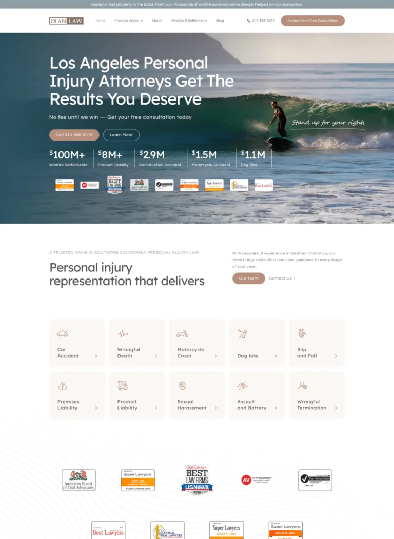Olan Law Website