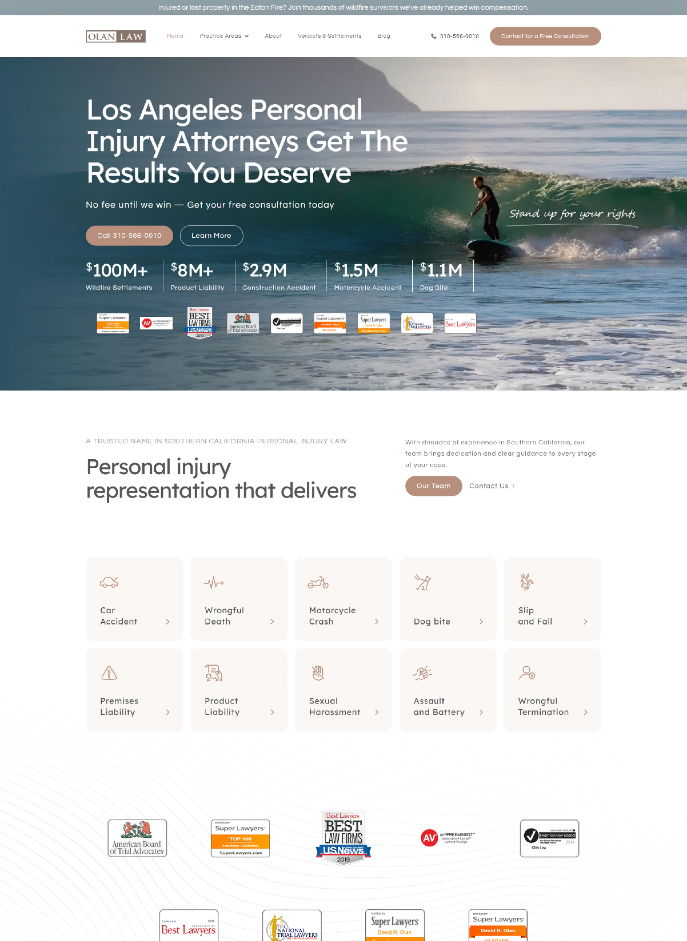 Olan Law Website