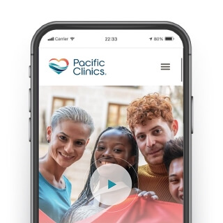 Pacific Clinics Mobile view