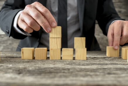 Palying wooden blocks