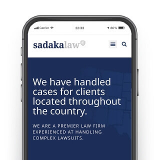Sadaka Law Mobile view