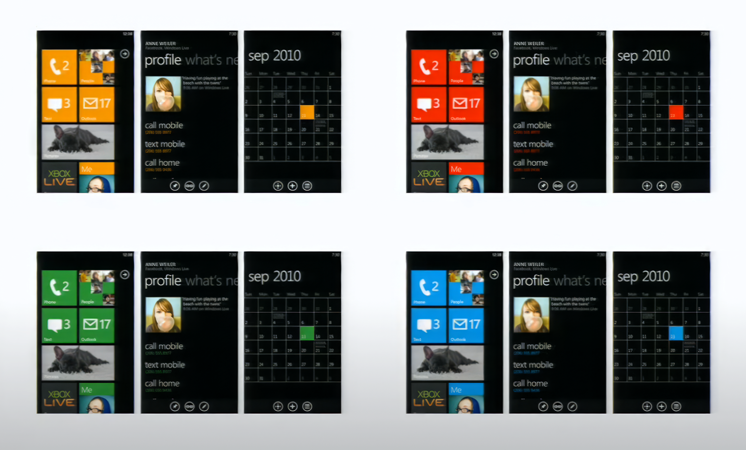 Personalization of Windows Phone 7 (Launched in 2010)