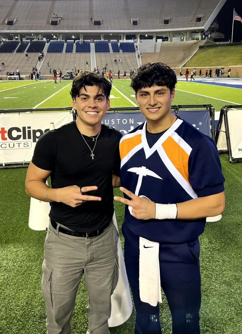 Sebastian with someone