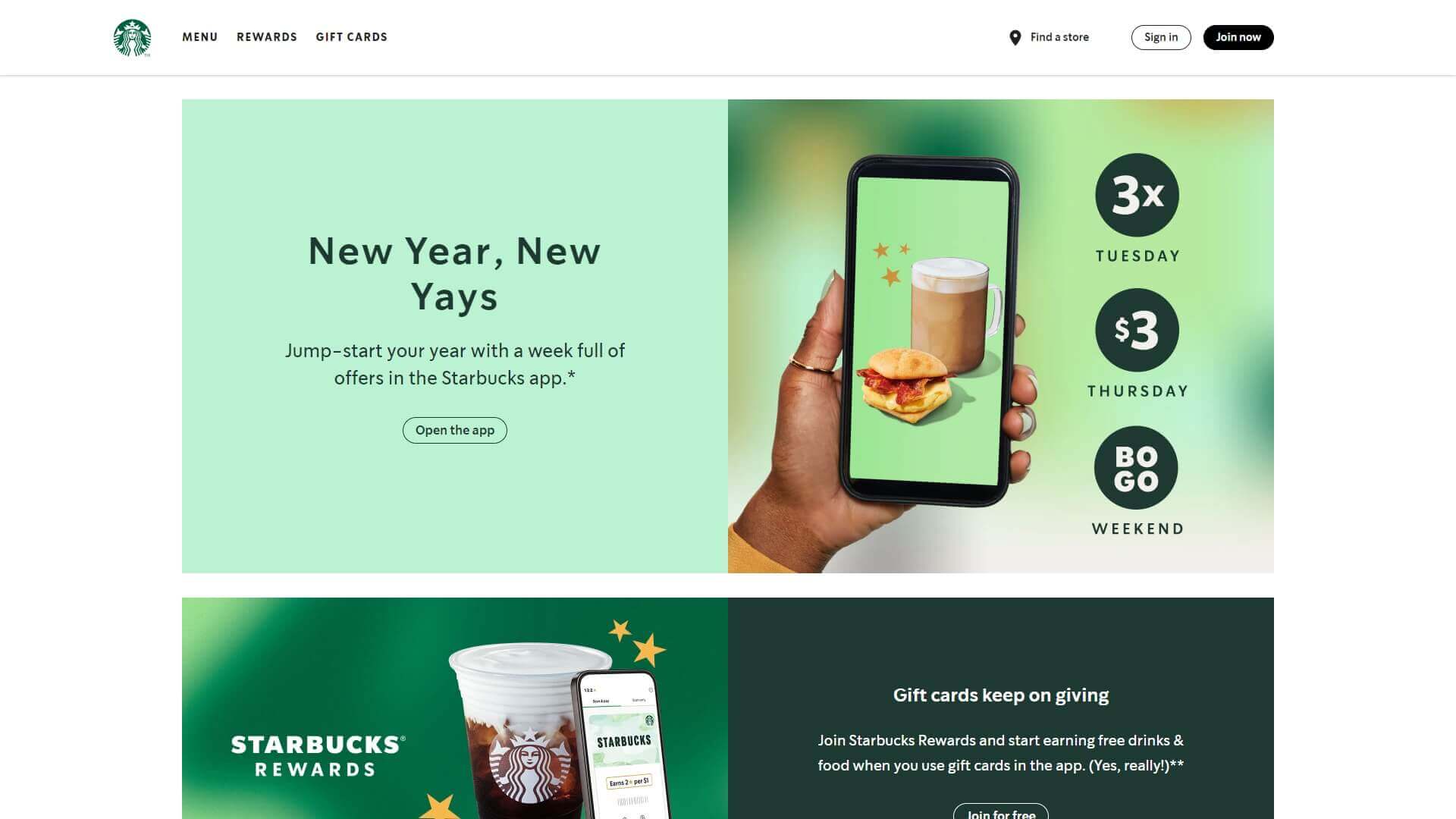 Starbucks Website