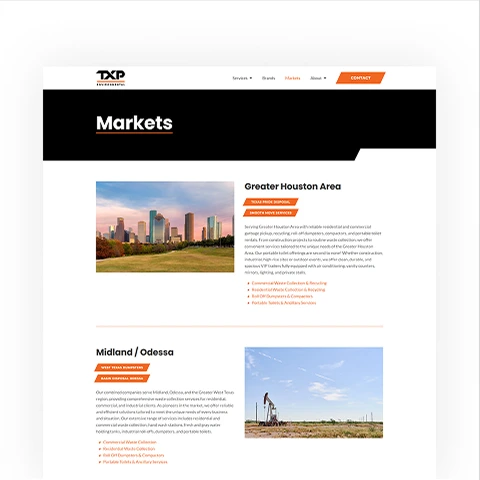 TXP Market Section