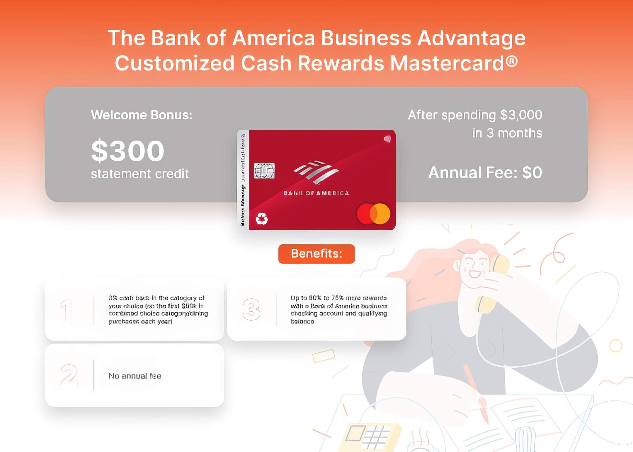 The BoA Business Advantage Customized Cash Rewards Mastercard®