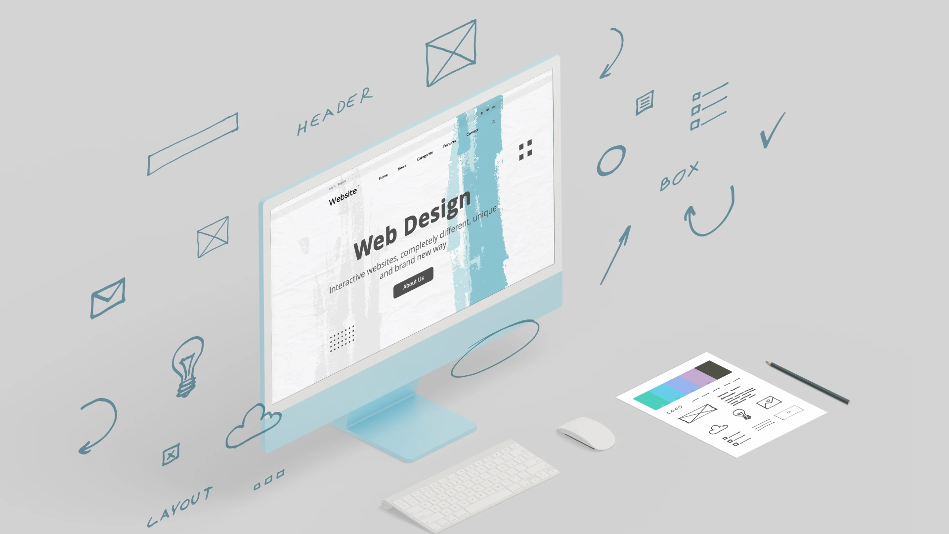 Web development and design services, showcased