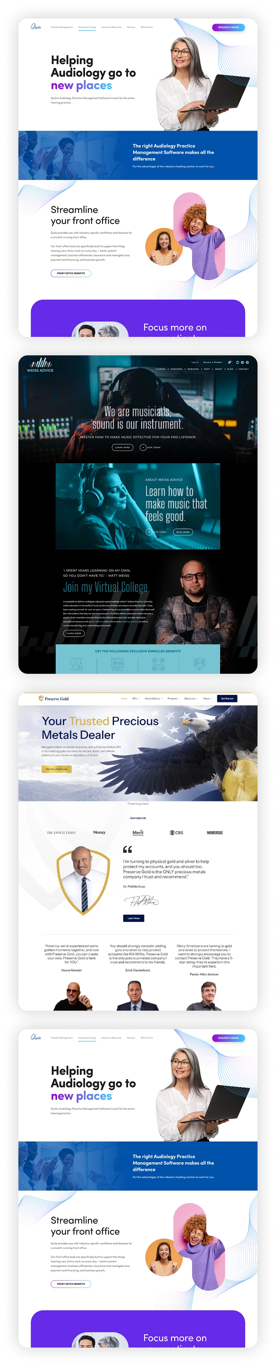 Website showcase