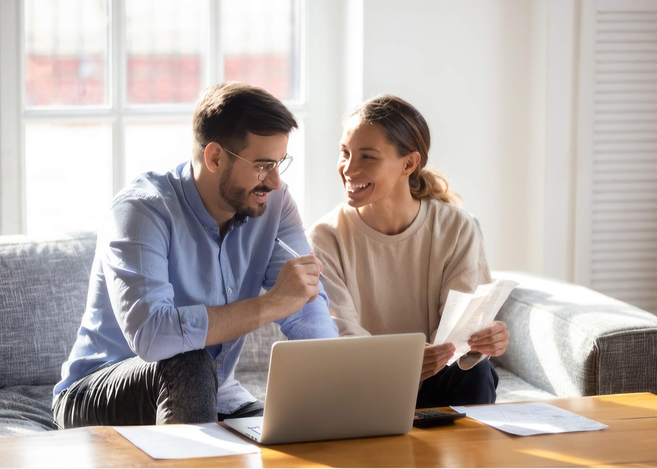 a man and a woman telling to be simple on writing