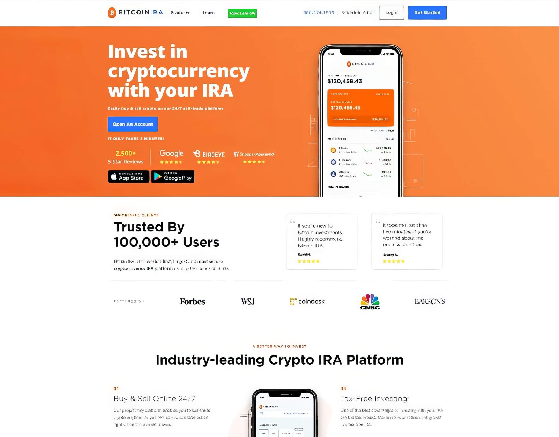 Bitcoin IRA Website