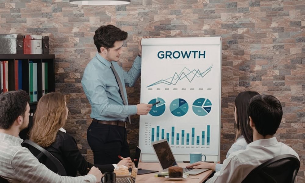 business meeting focusing on company growth