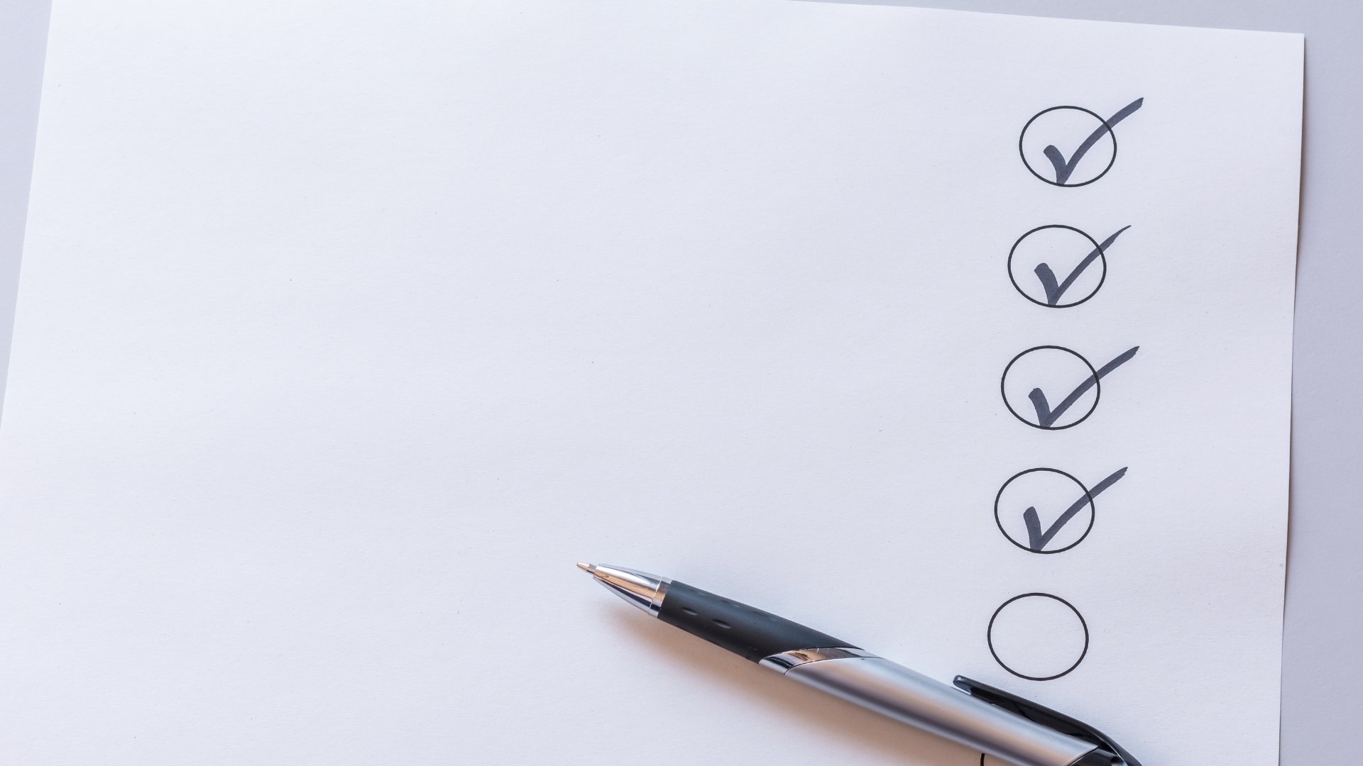 checklist icons in a document