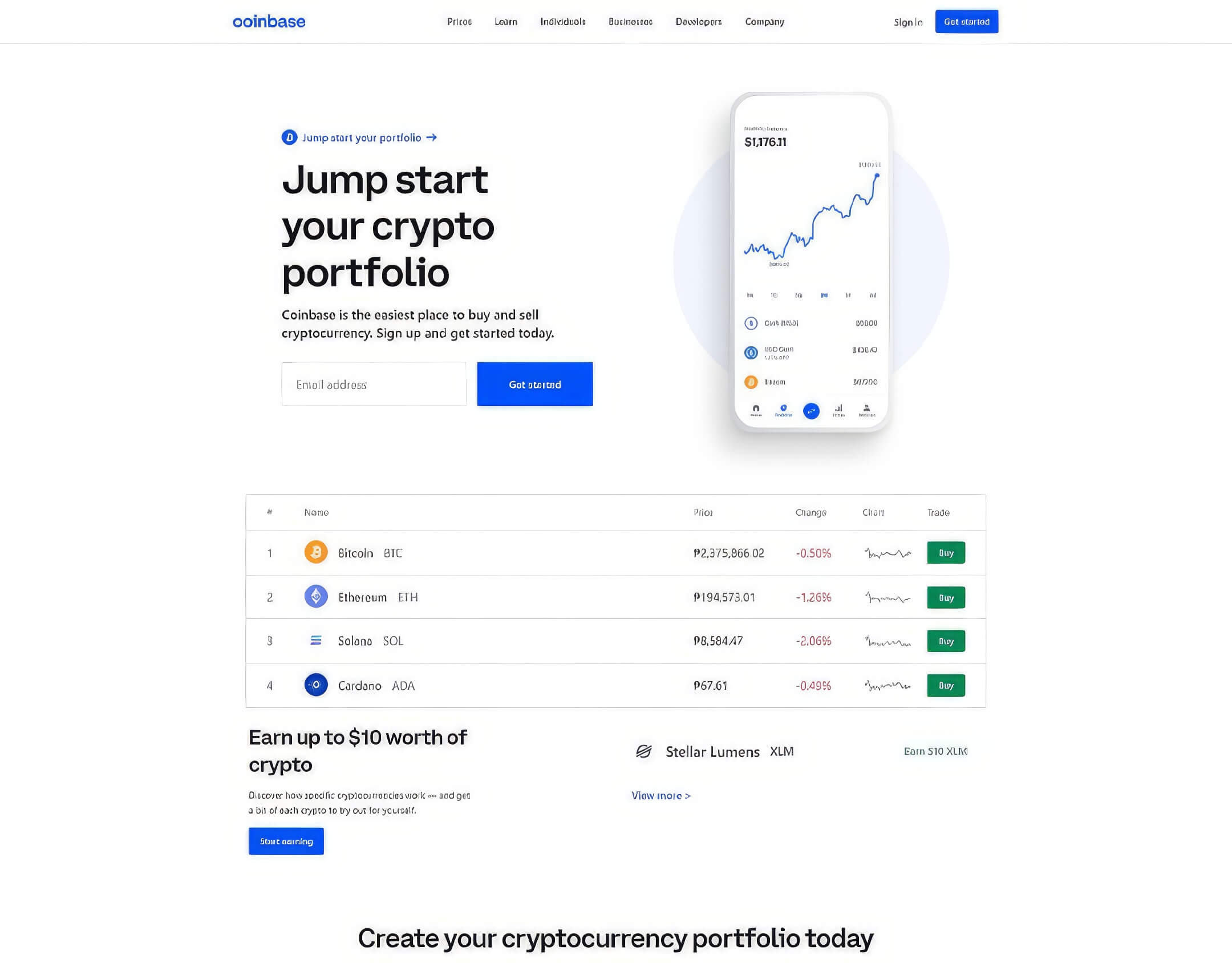 Coinbase Website