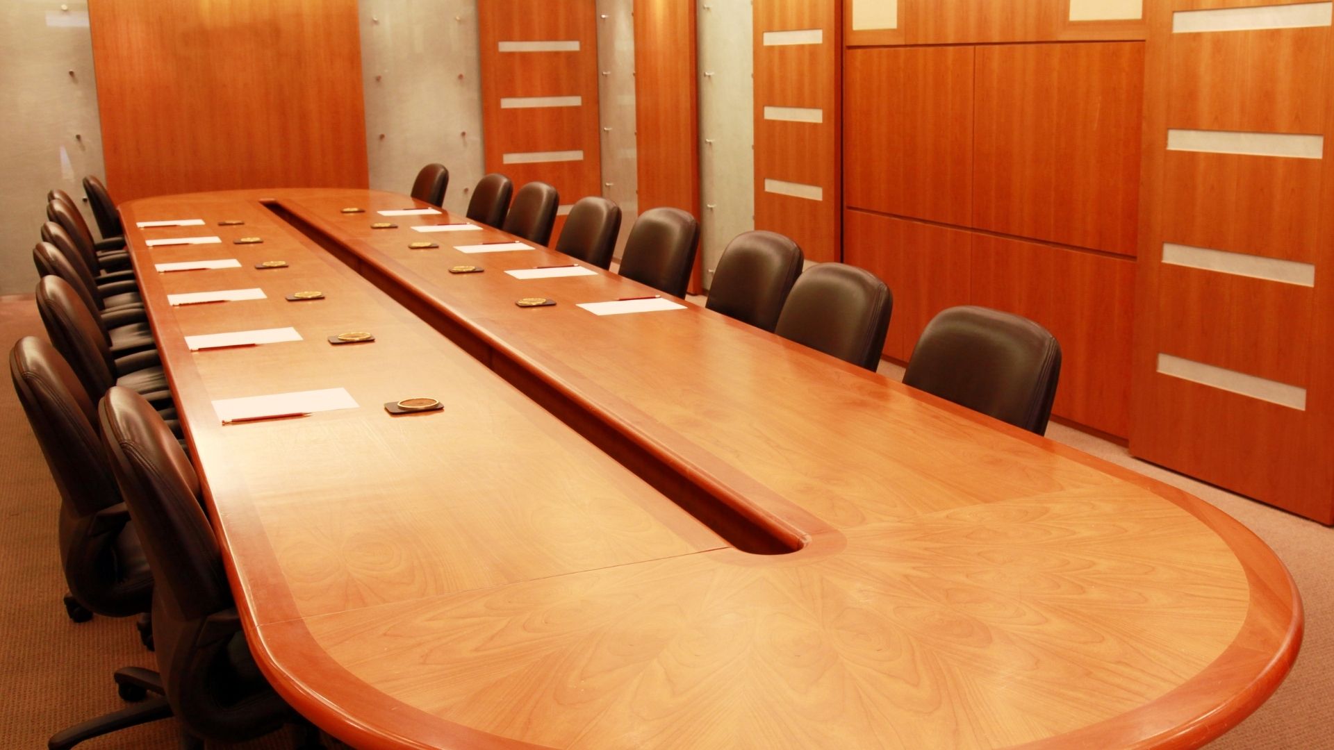 conference room with empty chairs