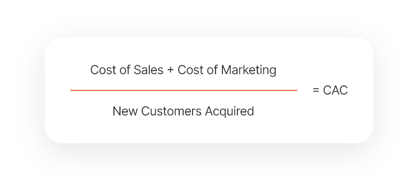 cost of acquiring customer formula