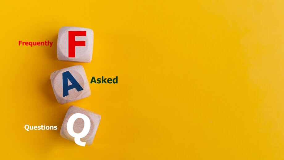 faq letters in a dice cube