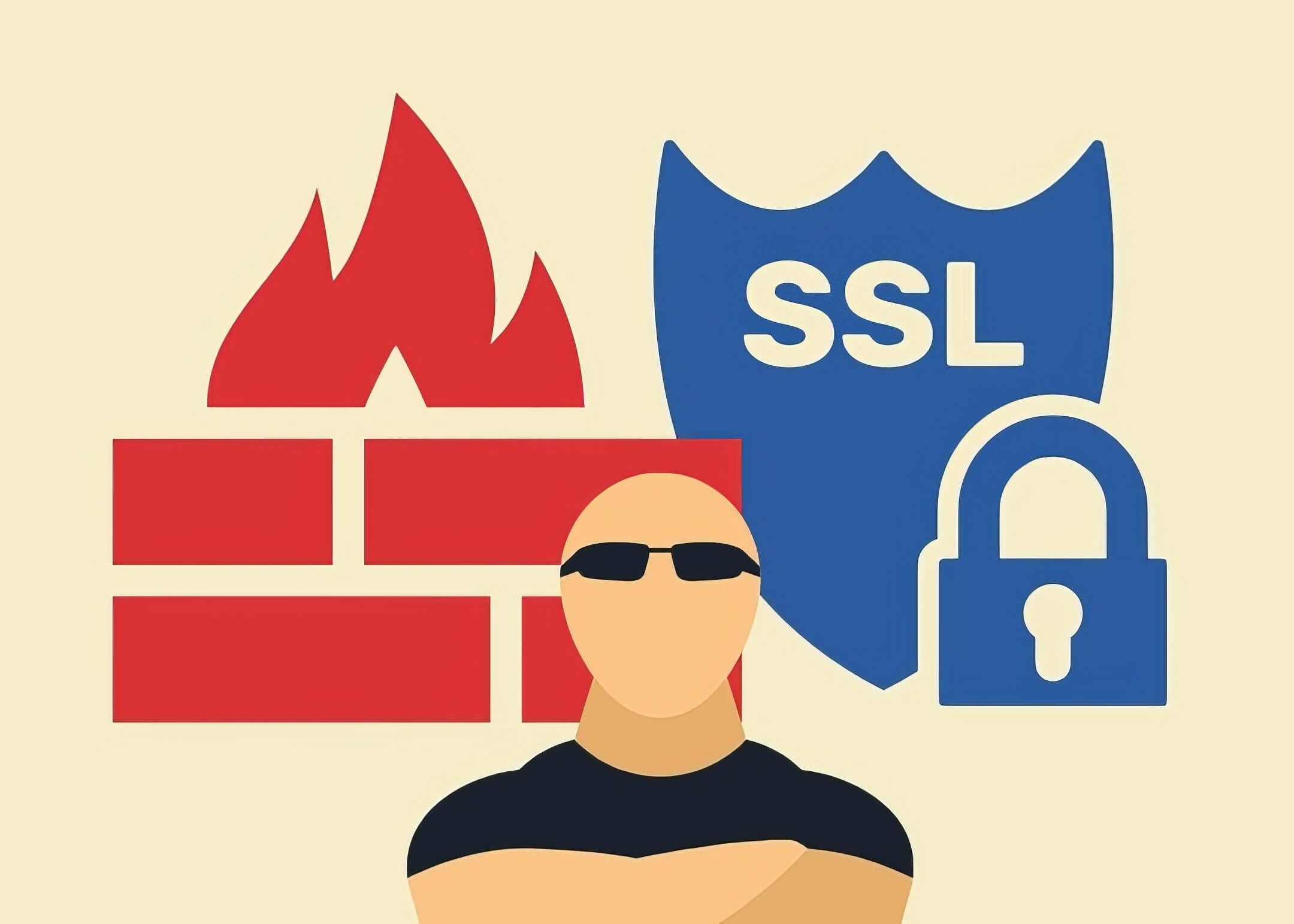 firewall and ssl guarding the website