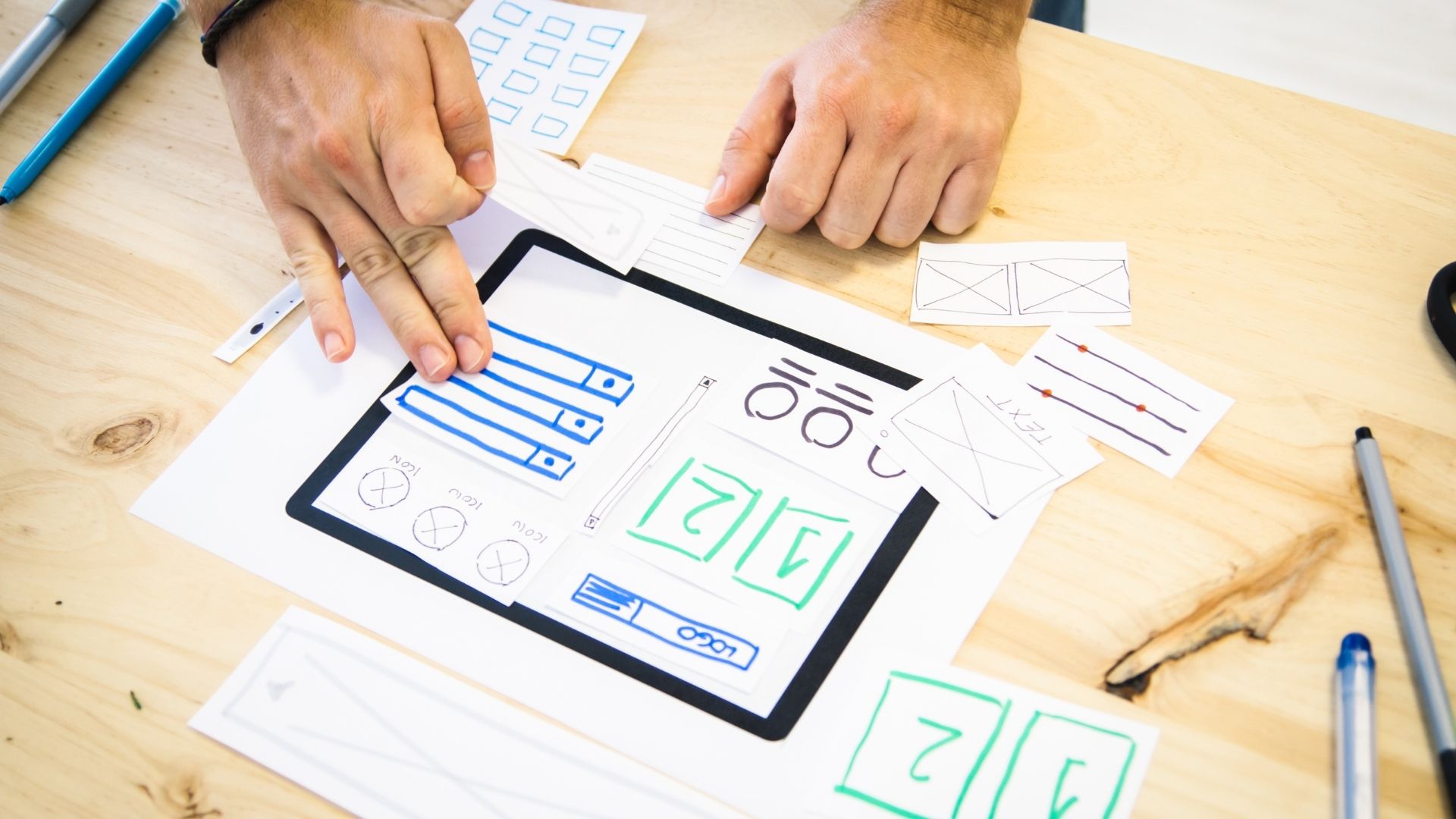 group planning website wireframe