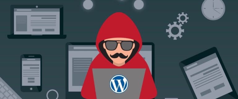 hacker hacking wordpress website