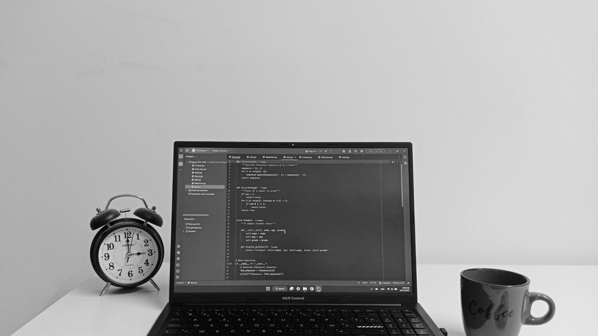 laptop monitor showing codes