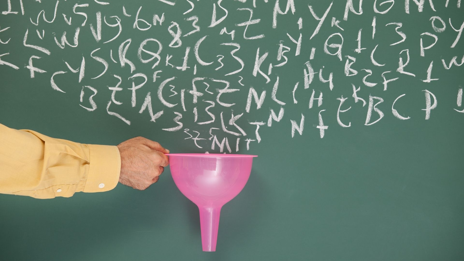 letters going to a funnel