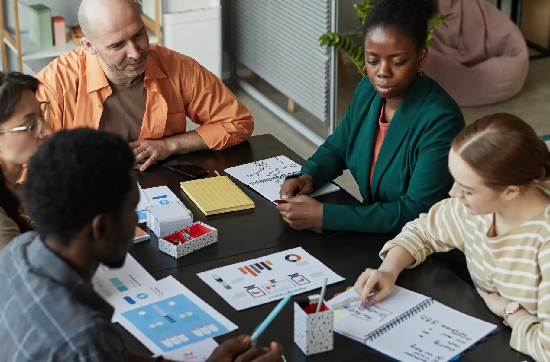 management team conducting a meeting