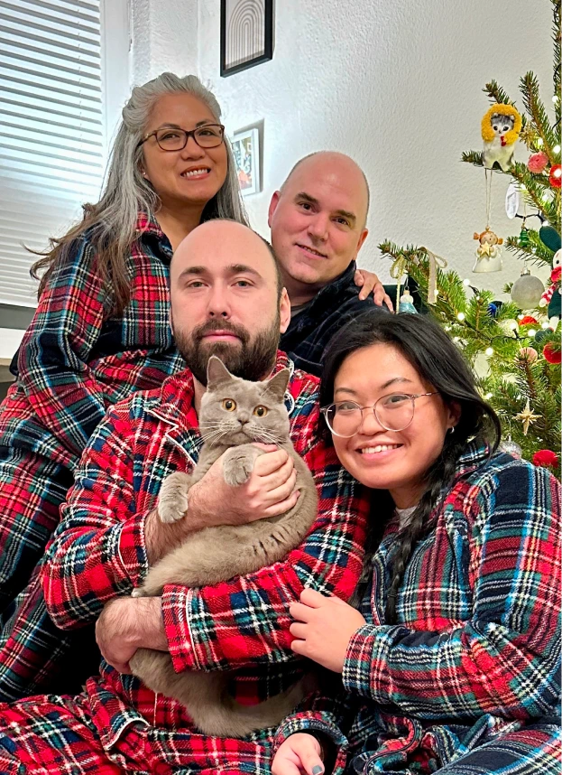 Maria and family christmas in Germany