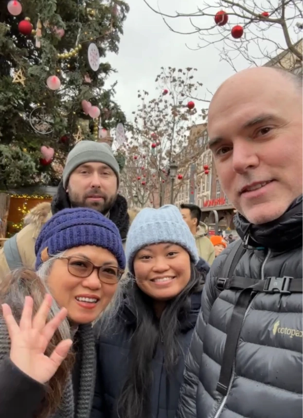 Maria and family in Strasbourg France