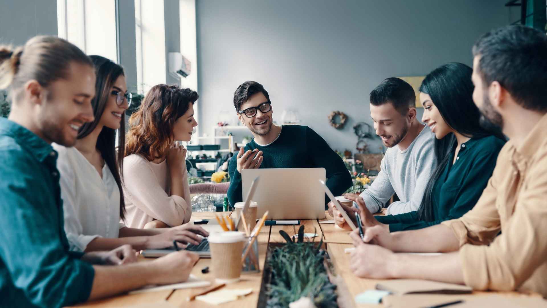 marketing team on the table planning their next project