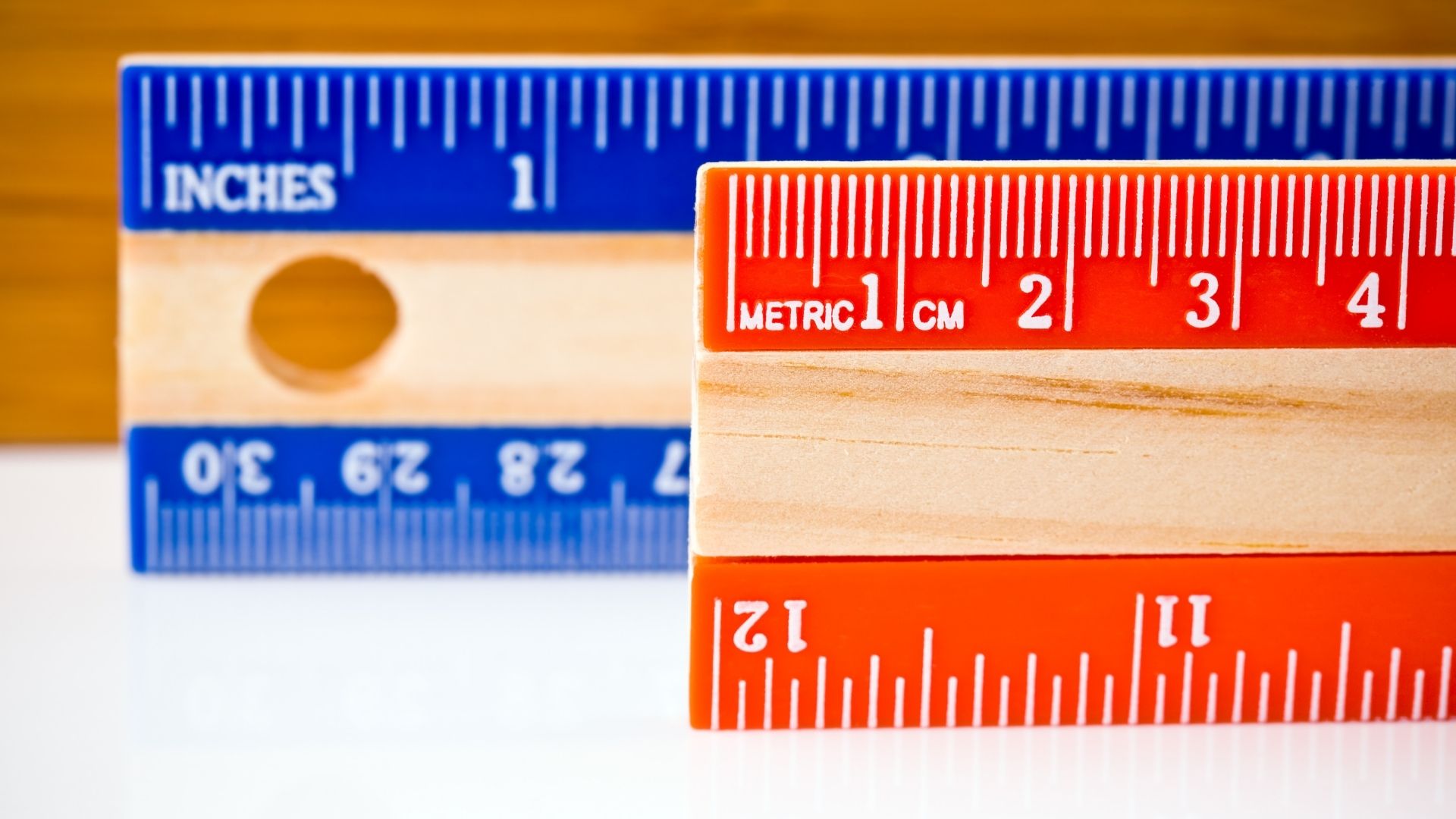 metric and inches ruler