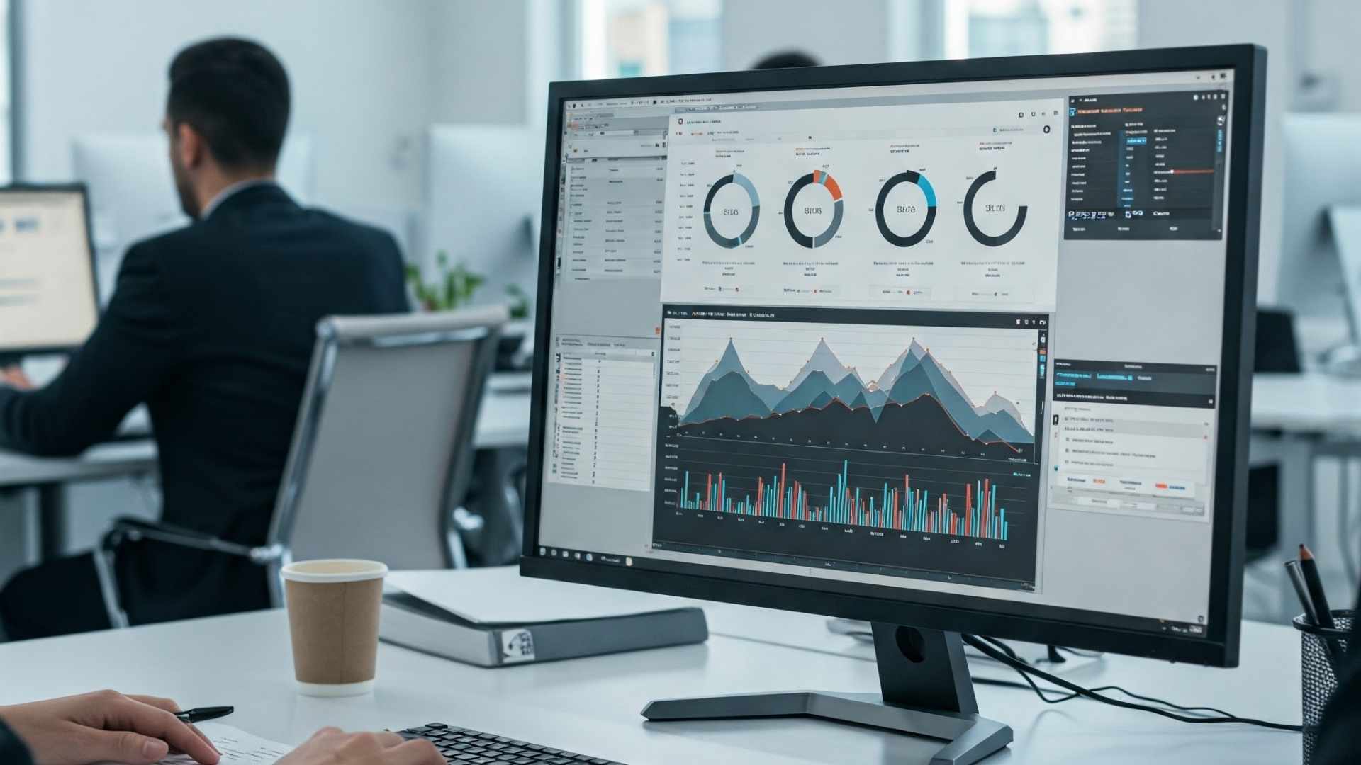 monitoring analytics dashboard in the computer