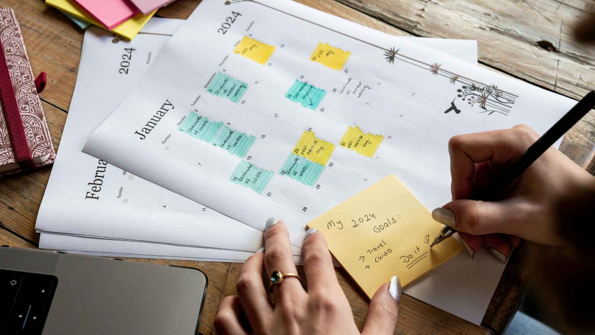 month goal calendar