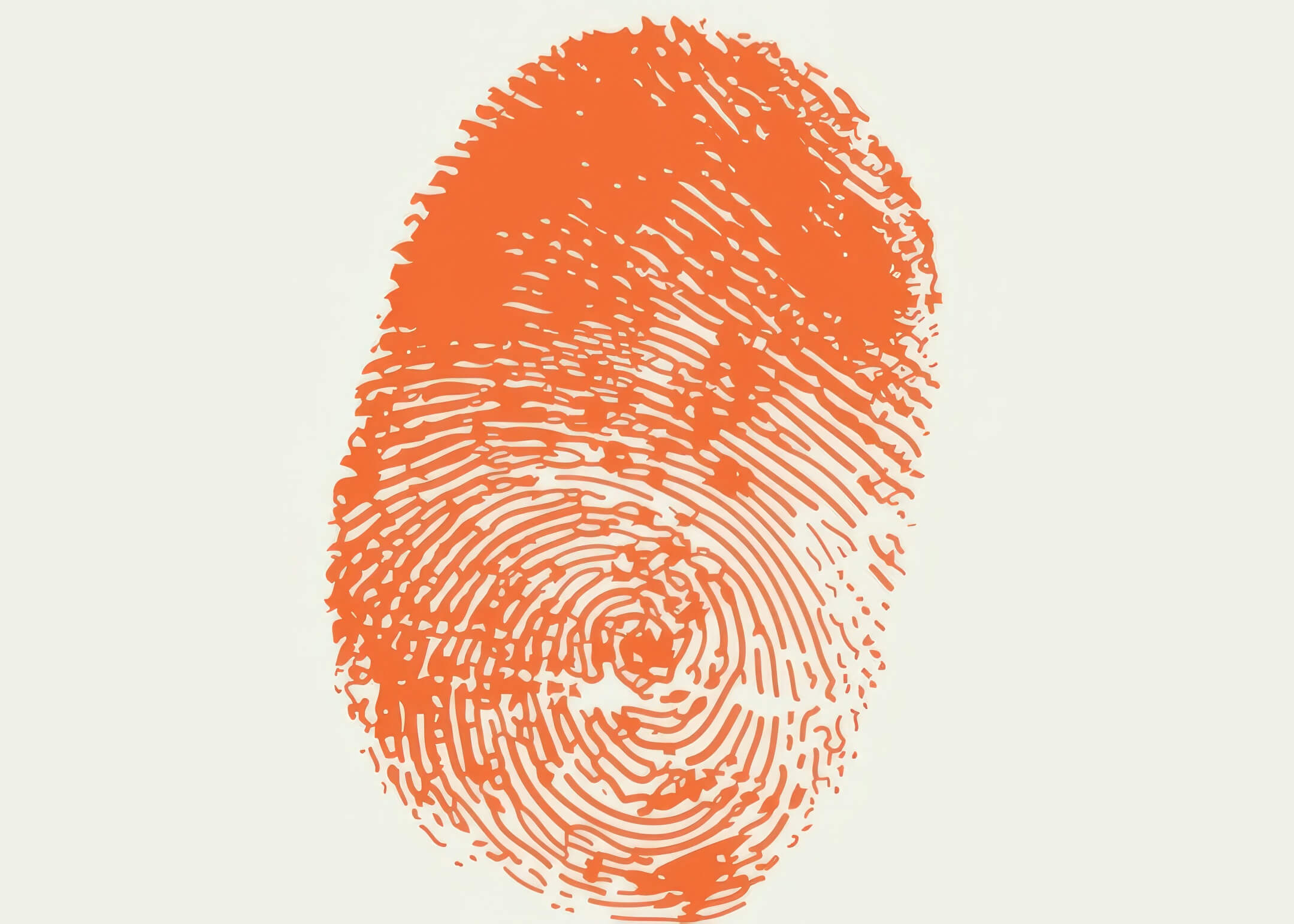 orange finger print