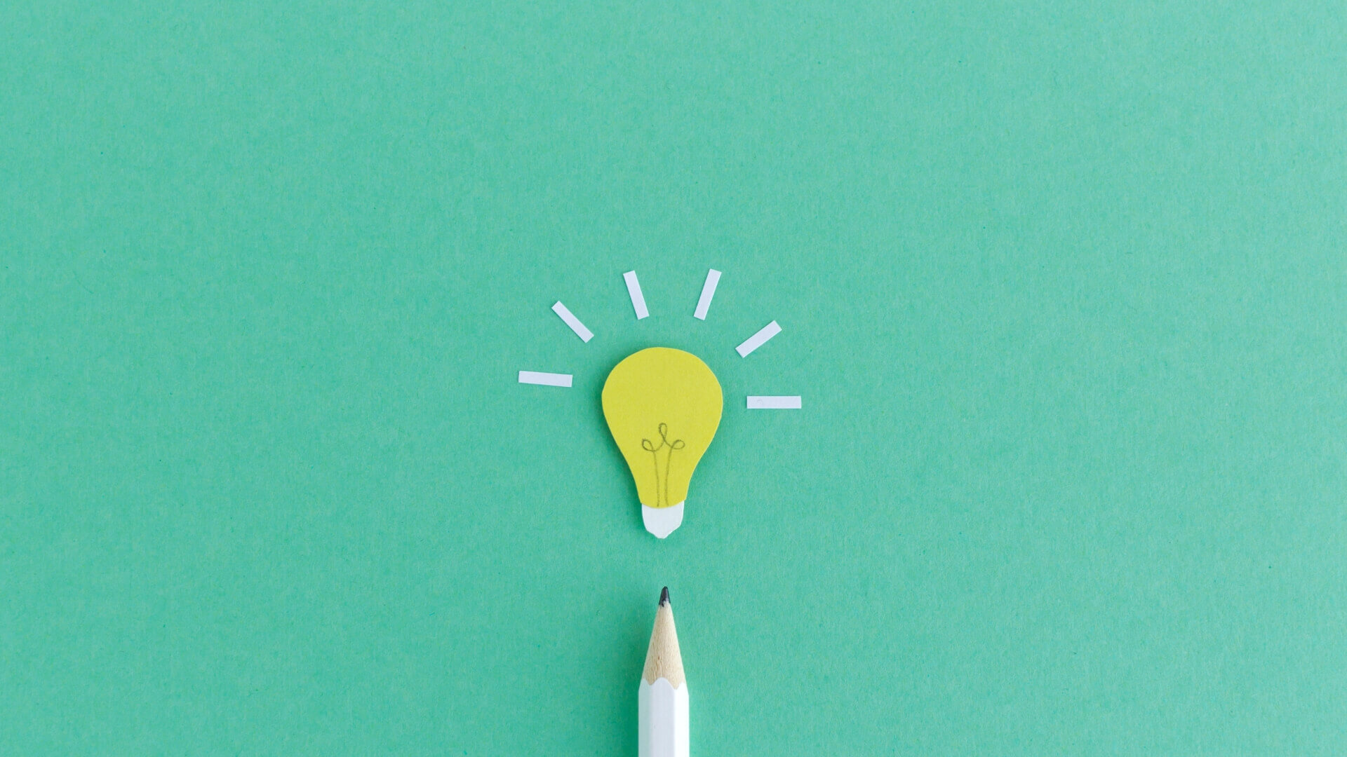 pencil with bulb above
