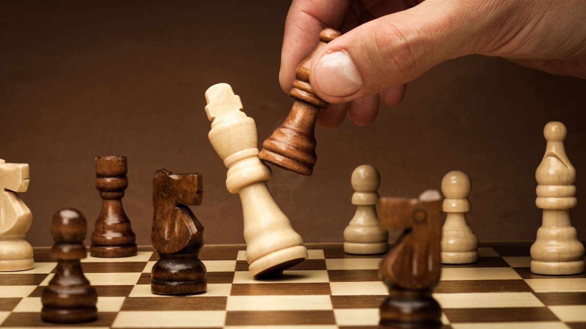 playing a chess