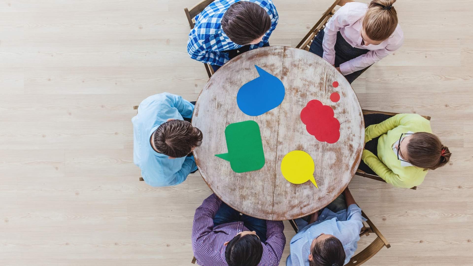 several people discussing