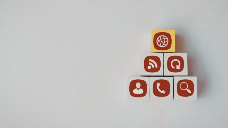 social media icons in white background