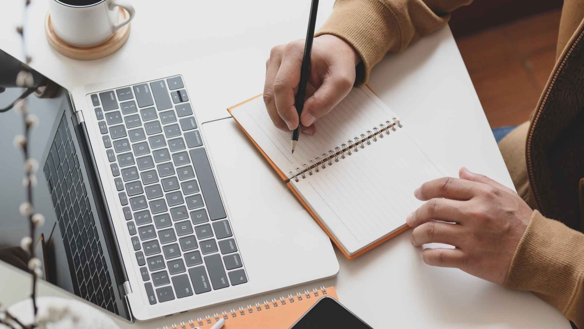 thinking of blog ideas through writing